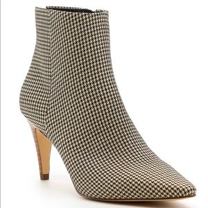 NEW Botkier Tegan Houndstooth Heeled Booties